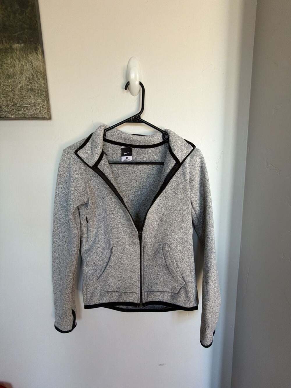 Nike Thermo-Fit Women's Heathered Gray Zip-Up Fleece Jacket
